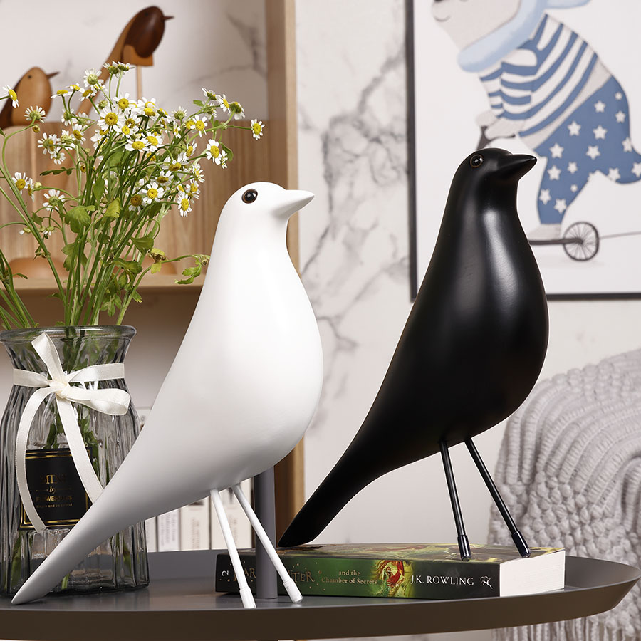Woondecoratie Huis Vogel Houten Ambachtelijke Bobo Feeder Voor Boze Vogels Tweety Kunstmatig Decor