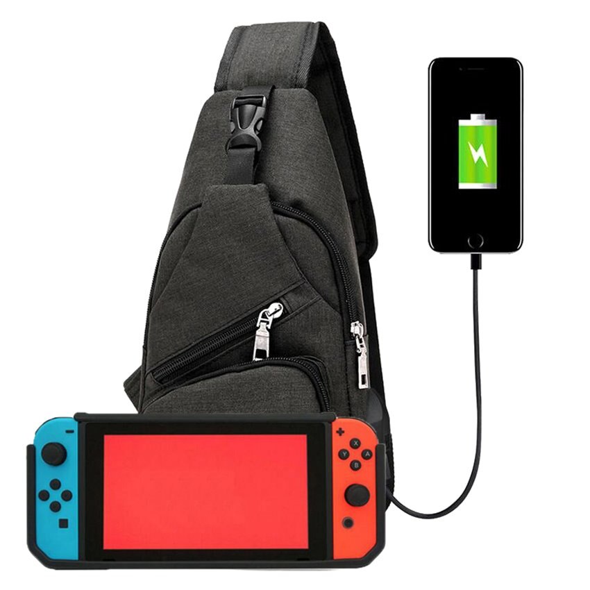 TOFOCO Portable Storage Bag Cover Case for Nintend Switch NS Console Carrying Bag: black