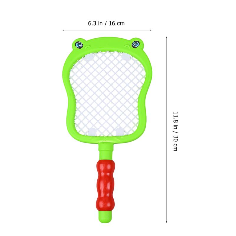 4 STÜCKE Kinder Tennis Schläger Badminton Schläger Set mit Kugeln Drinnen und Draußen Sport Spielzeug (2 stücke Schläger + 2 stücke Bälle)