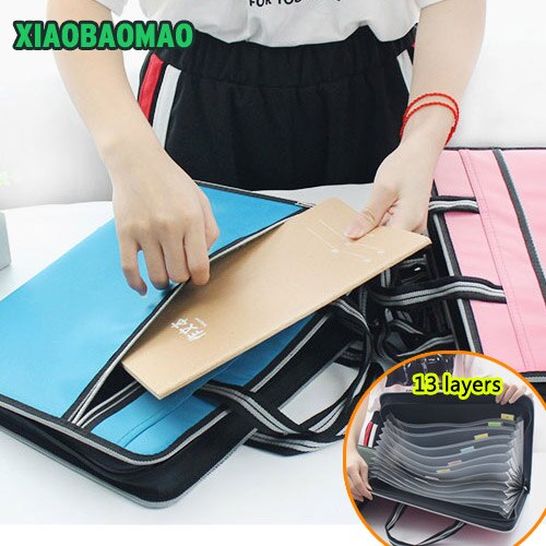 Oxford cloth waterproof Expanding Wallet Convenient Category Management folder rectangular folders package shape Expanding Walle