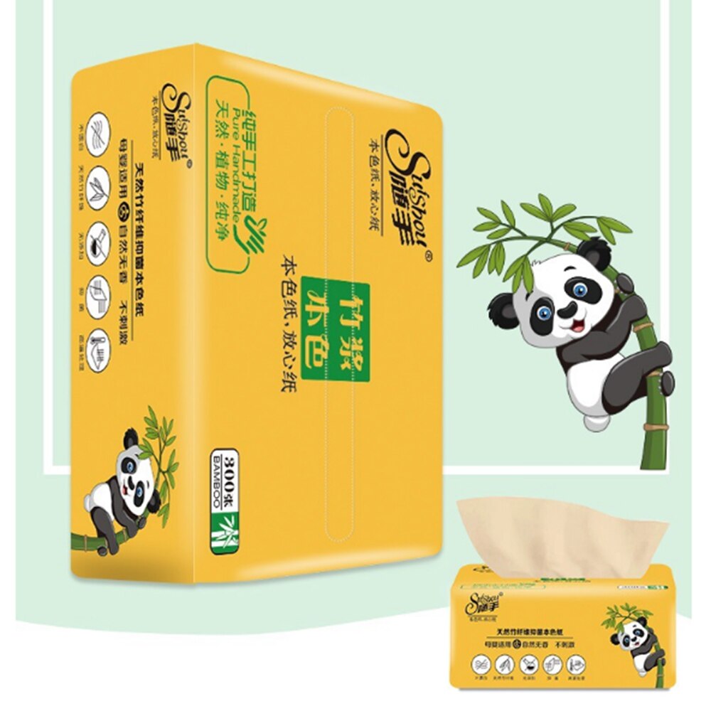 Bamboo Pulp Facial Tissues Eco-Friendly Recycled Paper Home Use Soft Dinner Napkins
