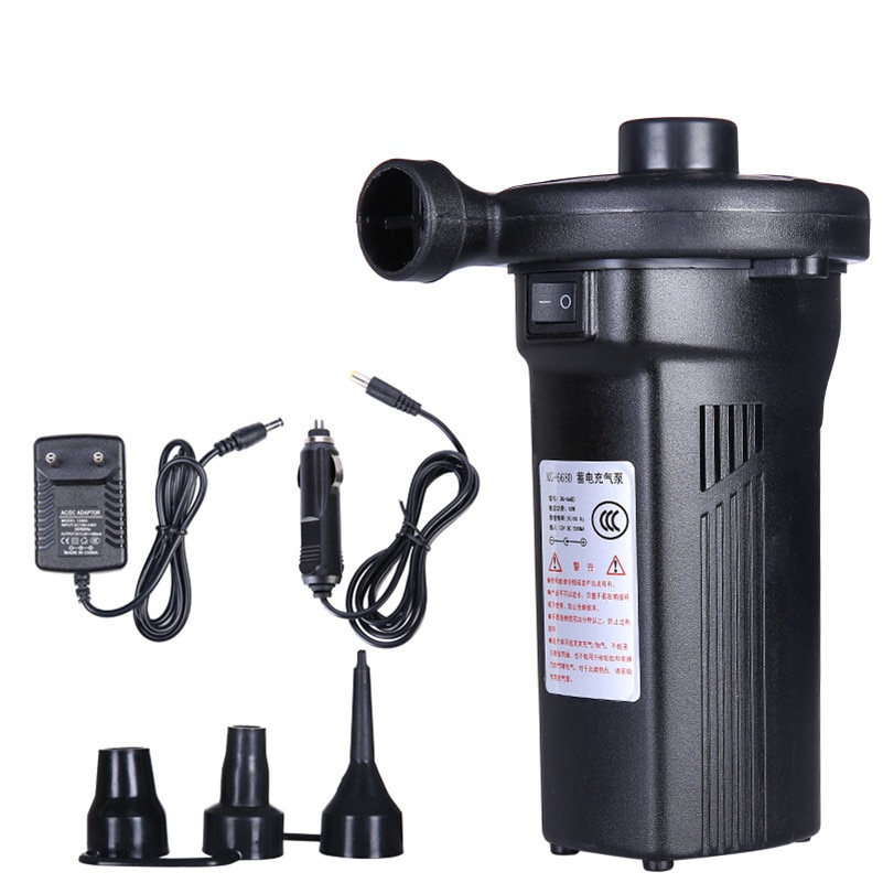 Elbil luftpumpe inflator 110v-240v batteri oppladbar luftpumpe kompressor for madrass oppblåsbart basseng flåteseng båt leketøy