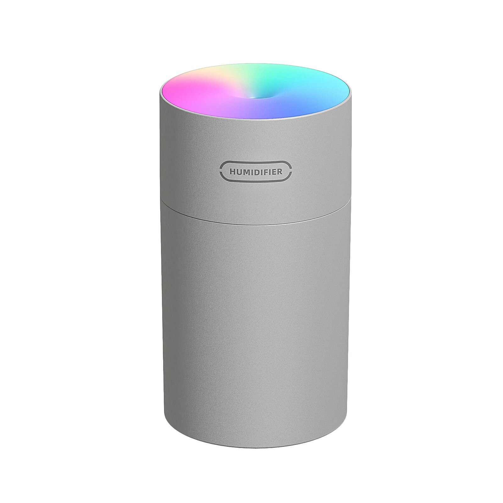 4# tragbare, zylindrische, geräuschlose Mini-luftbefeuchter mit bunten lichtern, ultraschall-Aroma-diffusor für ätherische öle