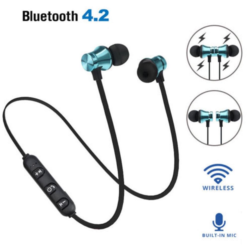 Magnetische In-Ear Stereo Headset Oortelefoon Draadloze Bluetooth 4.2 Hoofdtelefoon Handsfree Oordopjes Muziek Hifi Oortelefoon Voor Mobiele Telefoon