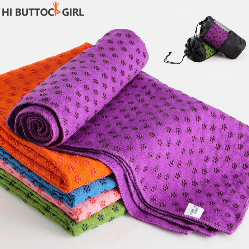 Yogamatta Handduk Miljövänlig Antiglid Hög Densitet Mikrofiber Sportstillbehör