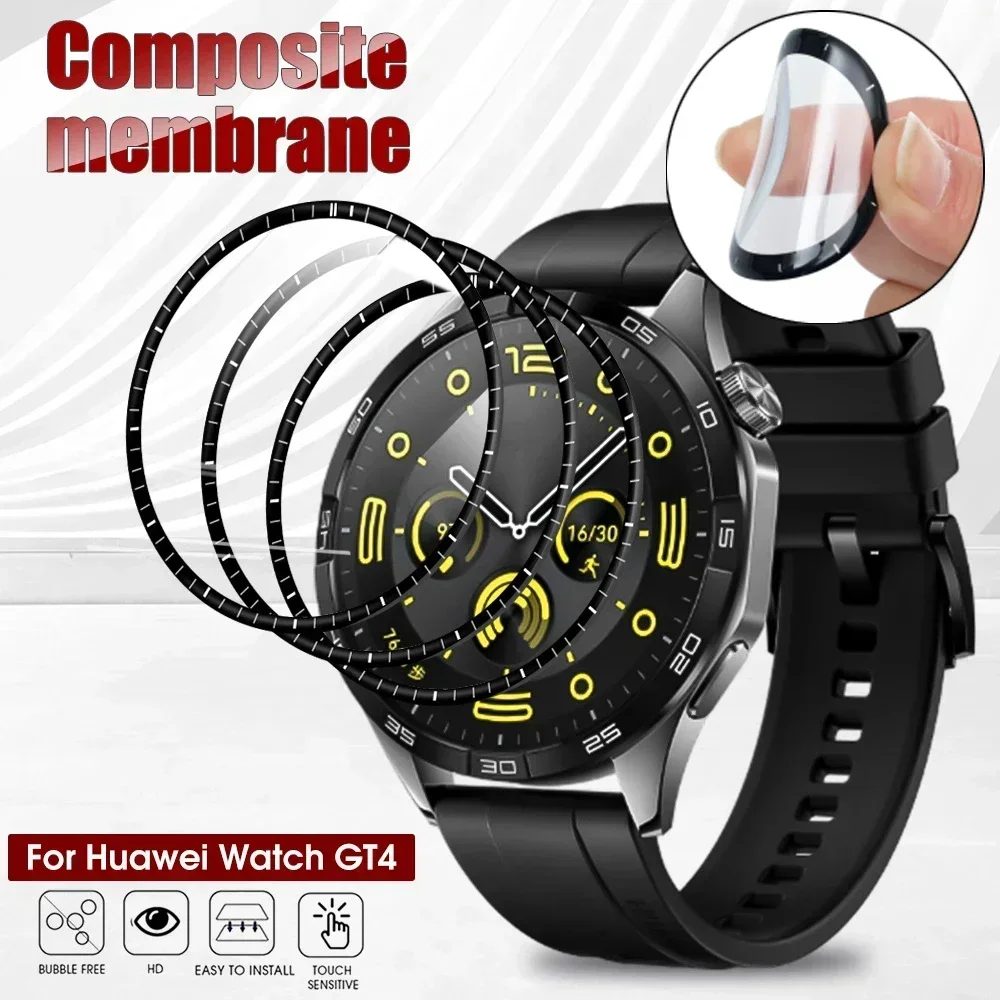 3D gebogener Displayschutz für Huawei Uhr GT 4 41/46 mm GT4 Kante graduiert HD Schutzfolie für Huawei GT4 41 mm 46 mm kein Glas
