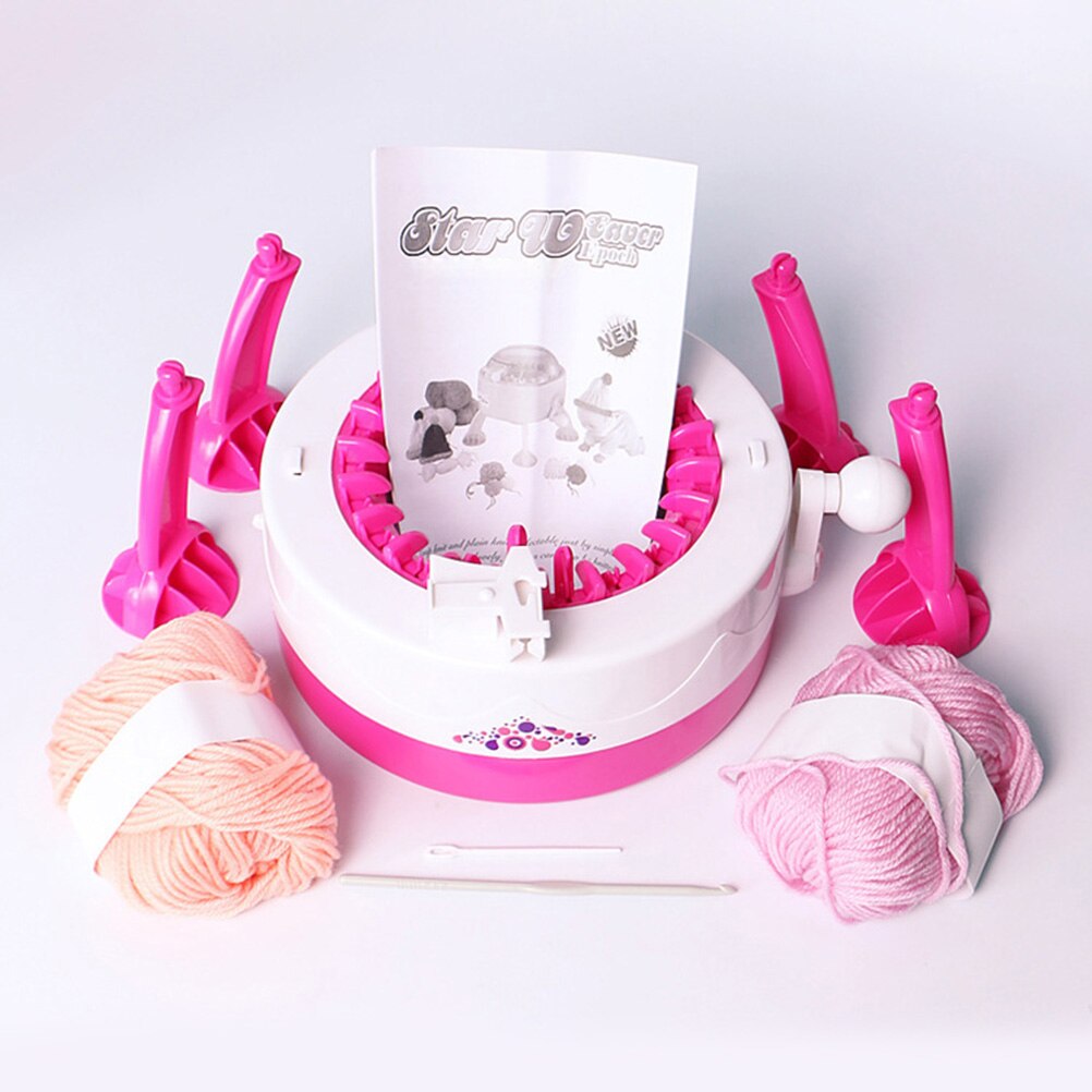 1 Set Knitting Stylish Plastic Knitting Machine Small Size Knitting Machine