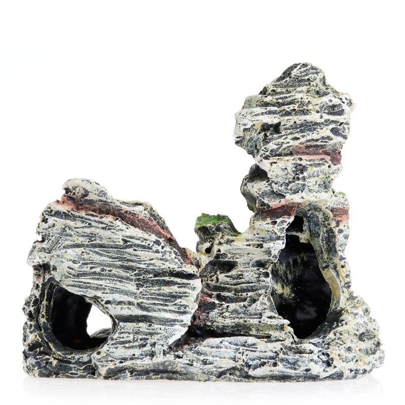 Berg Aussicht Aquarium Felsen Höhle Baum Brücke Aquarium Ornament Dekoration Dekor: Ursprünglich Titel