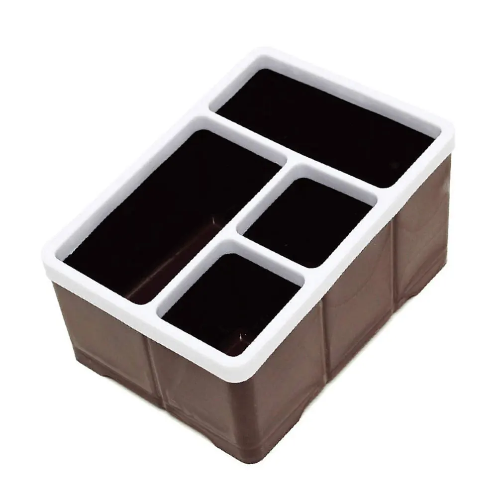 Remote Control Holder 4 Compartments Organizer Holder Stand Shelf Rack Holder for Universal TV DVD AC Home Storage Organization