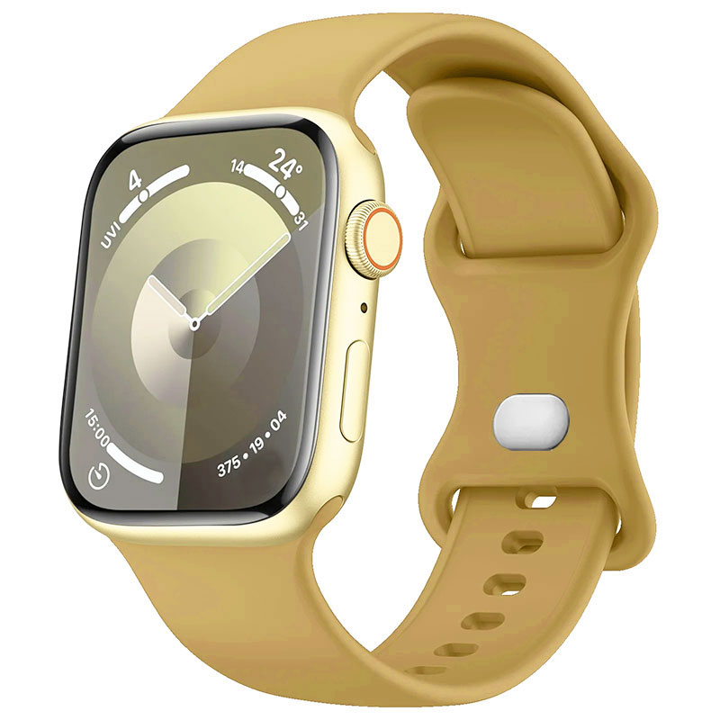 Zachte Siliconen Band Voor Apple Watch 9 8 7 6 5 4 3se Band Voor Iwatch Ultra 49Mm 45Mm 41Mm 40Mm 44Mm 38Mm 42Mm Horlogeband: Blue White / 12mm