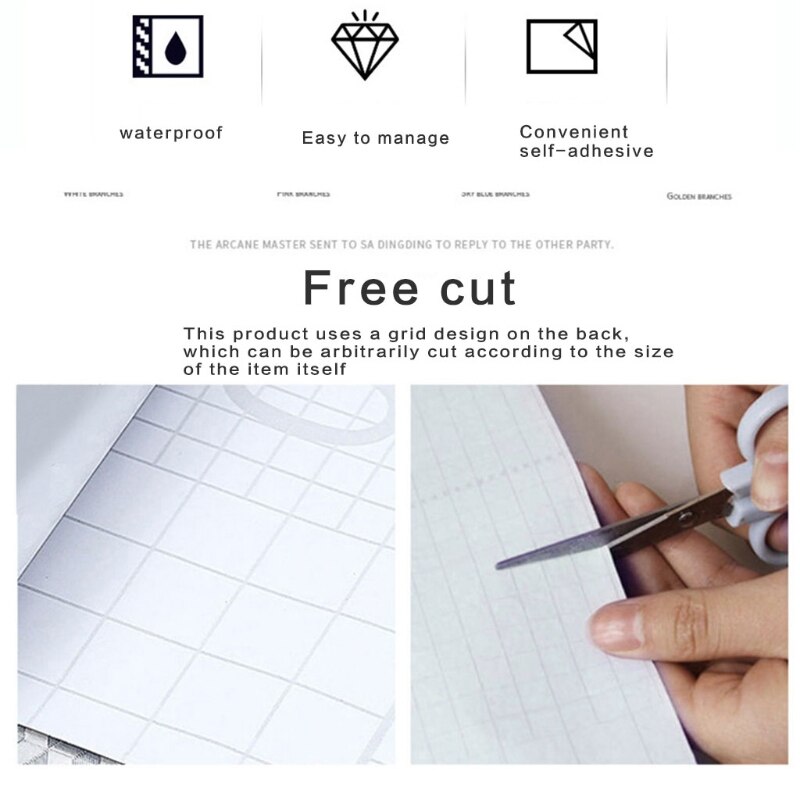 Pvc Zelfklevende Witte Houtnerf Meubels Kabinet Behang