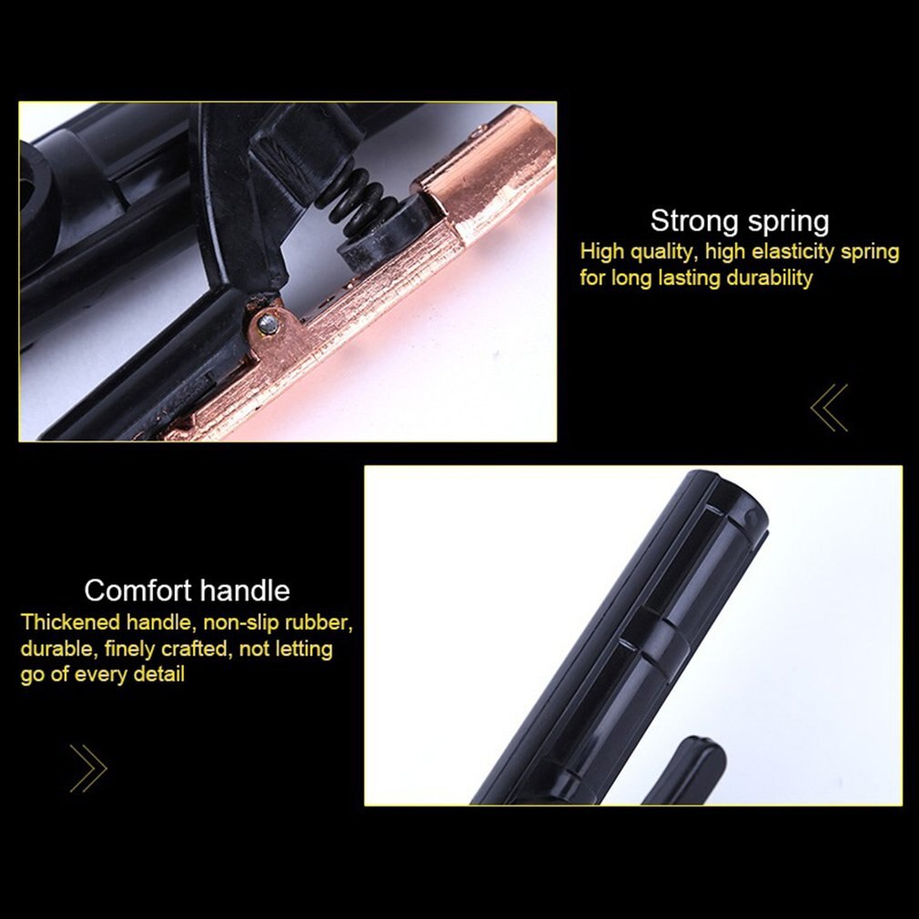 Welding Plier Durable Heat-resistant Cable Welding Clamps Electrode Holder Pure Copper Welding Hardware Welding Clamp