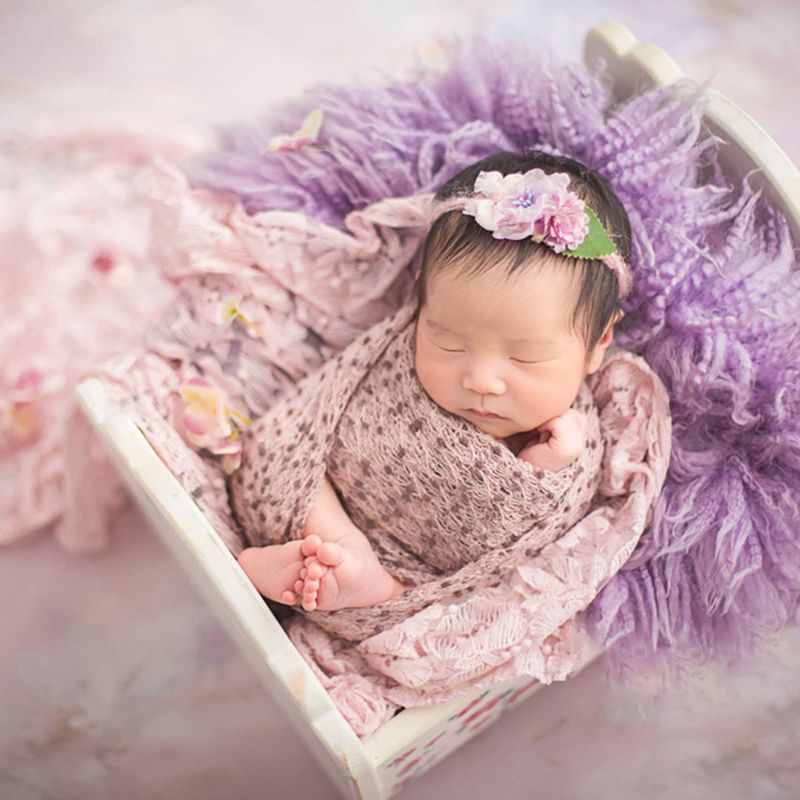 Baby Kids Knit Wrap Cloth Newborn Photography Props Swaddle Photo Background Accessories