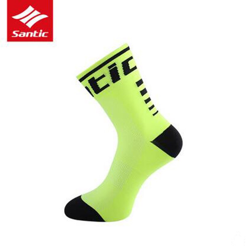 Santic cyclisme chaussettes hommes femmes Anti-transpiration Sports de plein air en cours d'exécution respirant Sport Calcetines vélo vélo Meias SK0016