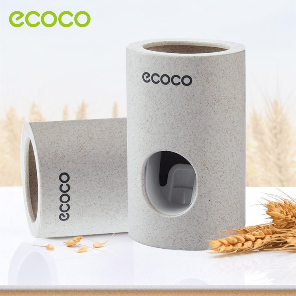 ECOCO Automatische Zahnpasta Spender ungiftig Zauberstab kleiderbüGel Montieren Staub-nachweisen Zahnpasta Presse Zauberstab Halterung Schlecht Zubehör