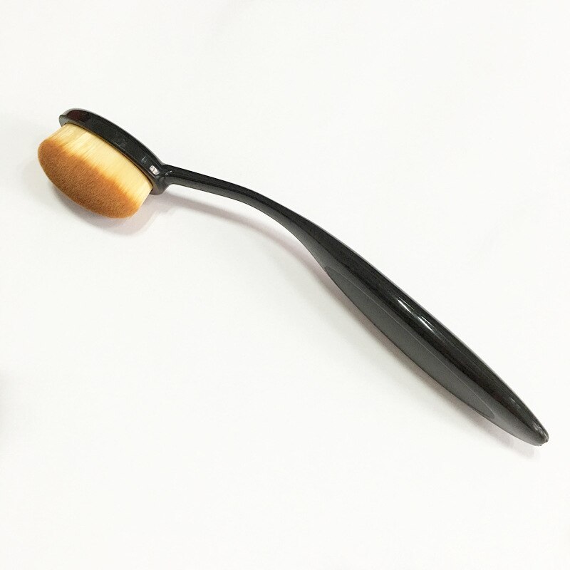 Kvinder makeup børster bløde ovale kosmetiske makeup tandbørste pro blush face pudder foundation børste makeup værktøj