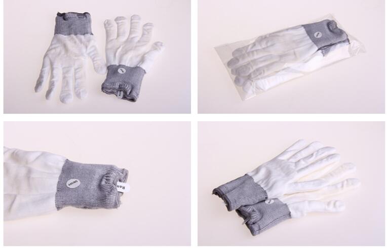 Unisex Women Flash Light Up Ski Night Gloves Mittens Sport LED White Gloves