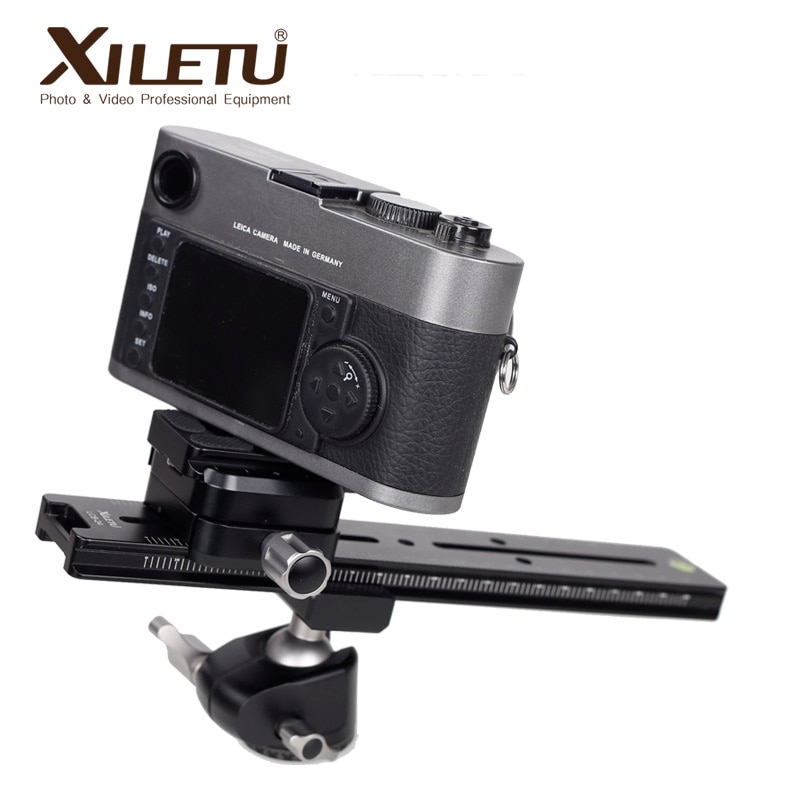 Xiletu LCB-24B Track Dolly Slider Scherpstellen Focus Rail Slider &amp; Klem En Qr Plaat Voldoen Arca Swiss Voor Dslr Camera canon