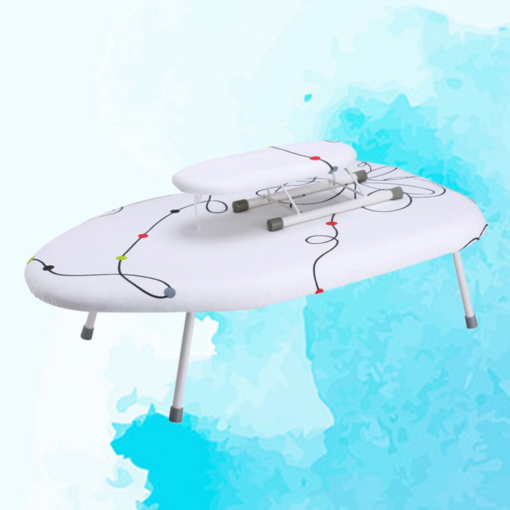 Folding Ironing Board Space Saving Heat Resistant Ironing Rack with Breathable Fireproof Pad: Default Title