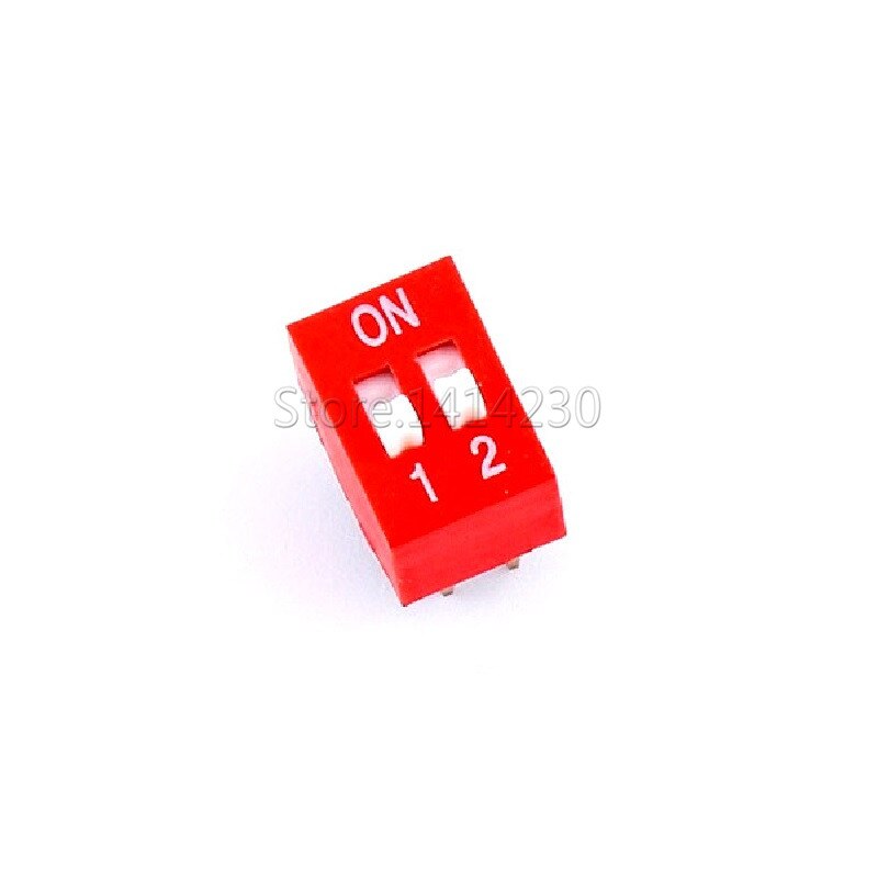 10PCS DIP Switch 2 bit Way 2.54mm Slide Type Switch 2 Position