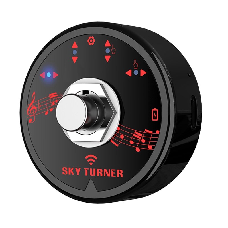 Pédale de commande sans fil Bluetooth, téléprompteur, pour tablette, téléphone, Rechargeable, T4MF