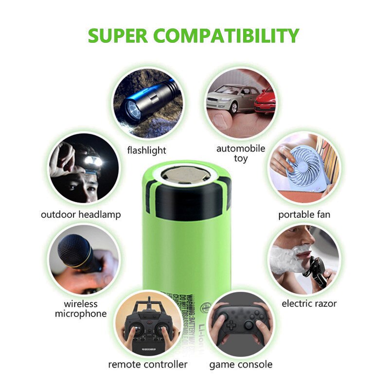 Batería de litio recargable para linterna, pila NCR18650 de 3400mAh, original, nueva, 34B, 3,7 V, 18650, 3400mah