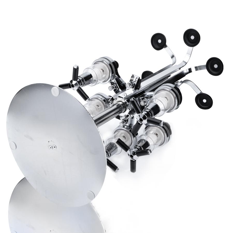 6 Bottle wine rack Rotating Bar Cocktail Theroom Liquor Beverage Dispenser Wine Holder Rack Barware Pour Frame