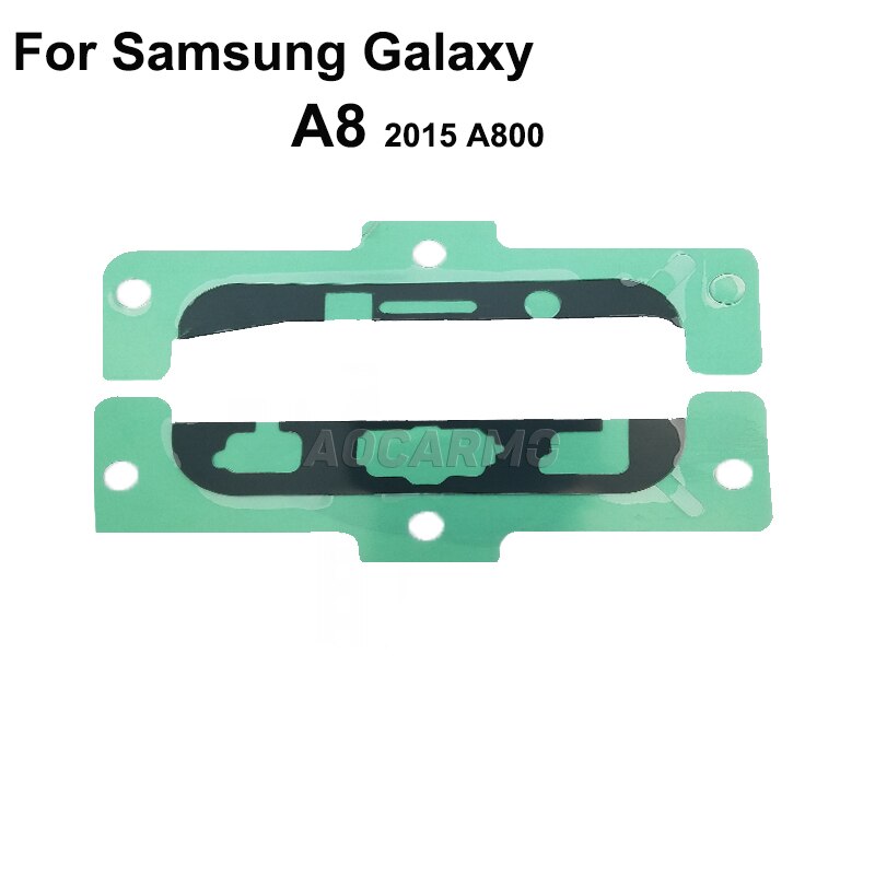 Aocarmo robić Samsung galaktyka A7 (2015) A700 A8 (2015) A800 taśma klejąca ekran samoprzylepna LCD przednia naklejka