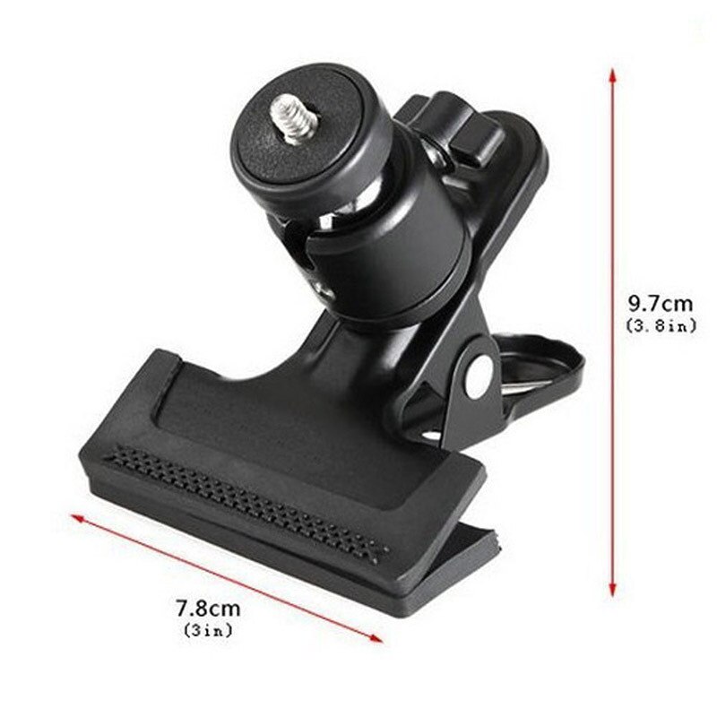 1pc Camera Flash Clamp Holder Mount With Standard Ball Head 1/4 Screw For Digital Cameras Camcorder Camera Flash Holder Bracket