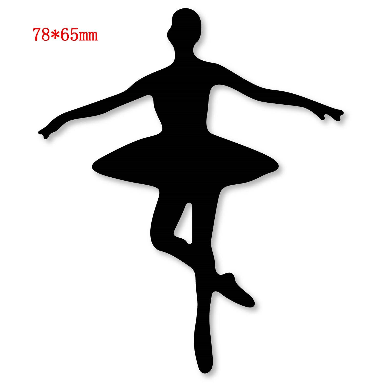 Ballet Dancer Frame Christmas Dies Girl Craft Metal Cutting Dies for DIY Scrapbooking Card Making Embossing Die Cut: a