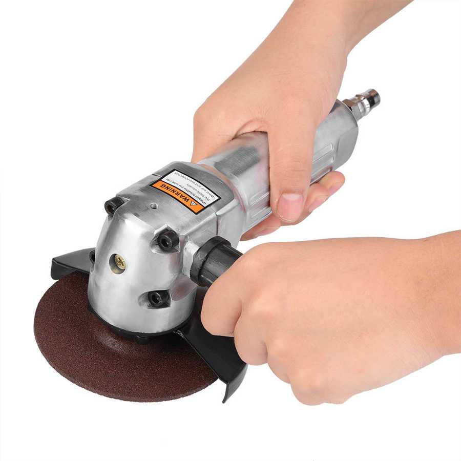 Pneumatic Polisher 4in Sanding Pad Angle Grinder Polisher Pneumatic Grinding Polishing Tool 11000rpm Pneumatic Grinding Tool