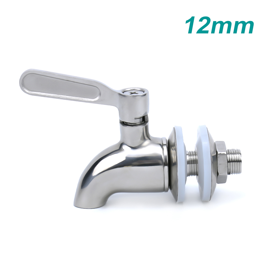 1PCS 16mm 12mm Drink Dispenser Drank Wijn Vat Tap Spigot Water Rvs Koffie Sap Kraan: Marineblauw