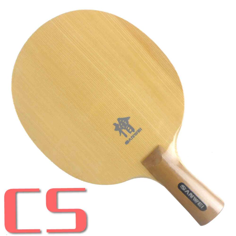 Original Sanwei H10 HINOKI table tennis pingpong blade: CS short handle