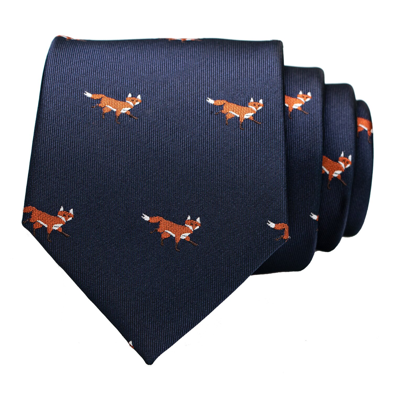 Dier Tie Voor Mannen Zijde Geweven Stropdas Dinosaurus Slak Vos Flamingo Jacquard Party Wedding Gravata Ties: Rood