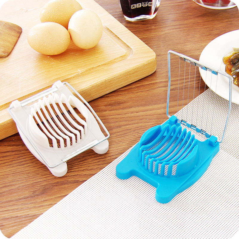 Cortador de ovos cozido em aço inoxidável, acessório de cozinha para cortar tomates e ovos