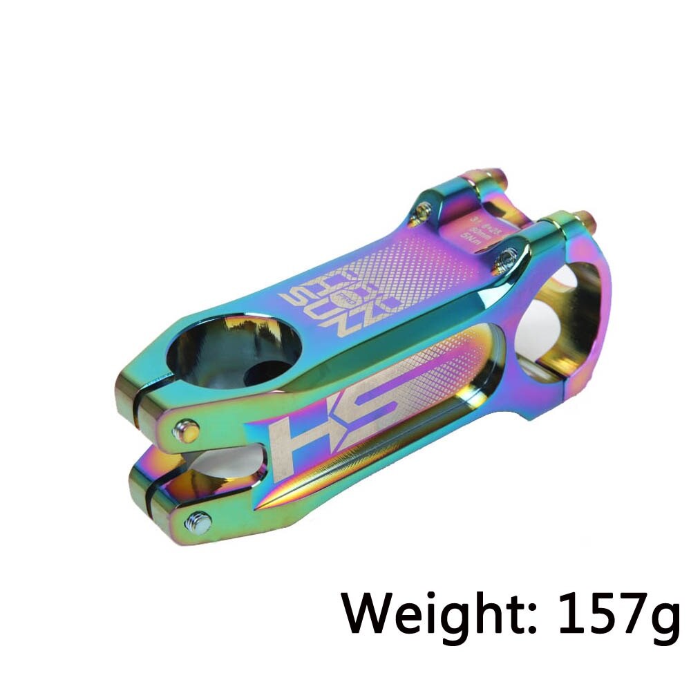 XC Behälter MTB Bunte Fahrrad Lenker Vorbau CNC Fahrrad Vorbau Mtb Rennrad Vorbau 0 Grad 31.8*80mm regenbogen Vorbau Fahrrad Teile: Regenbogen 80mm