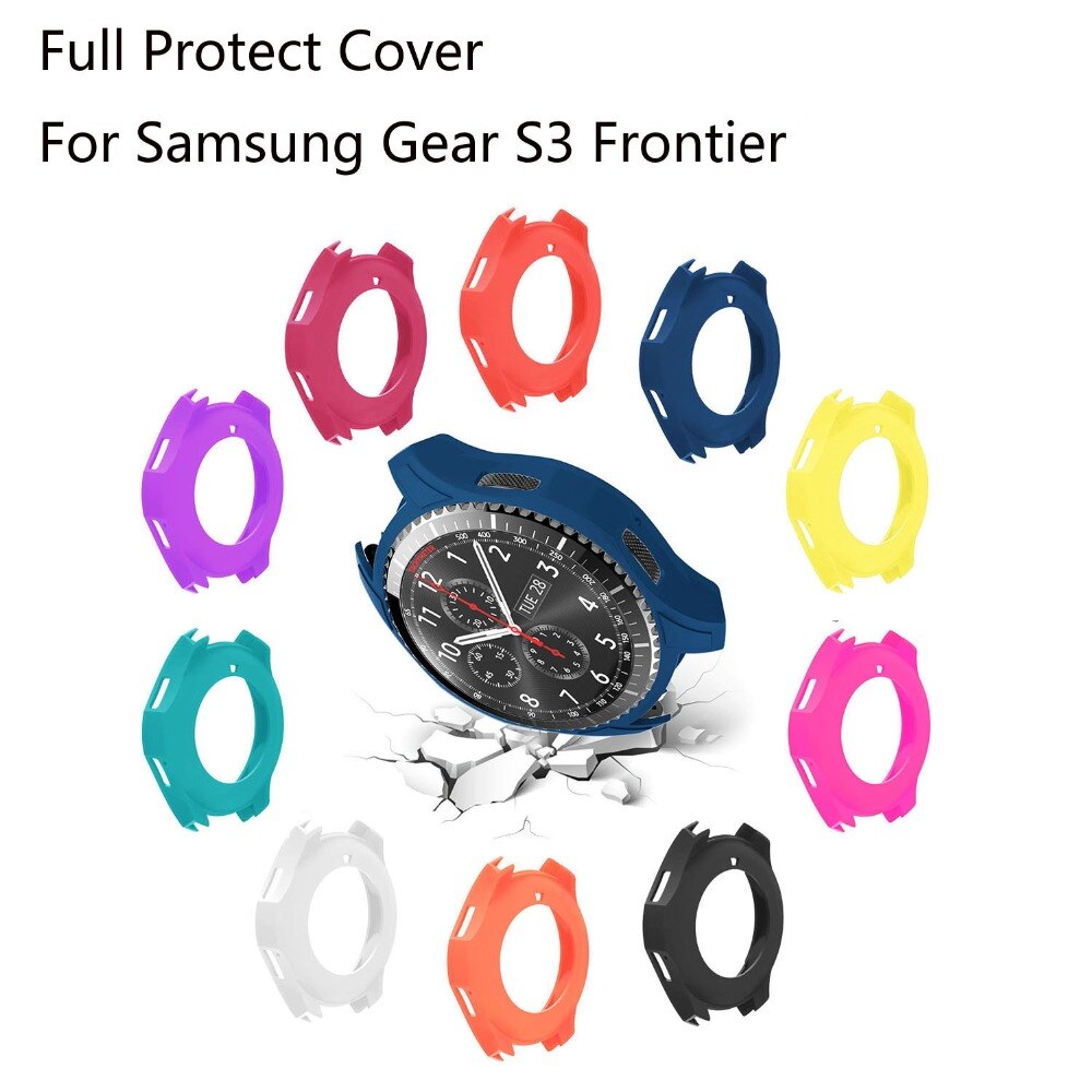 Silicone Watch Case for Samsung Galaxy Gear S3 Frontier Smart Watch Protective Cover for Galaxy Watch 46mm Case