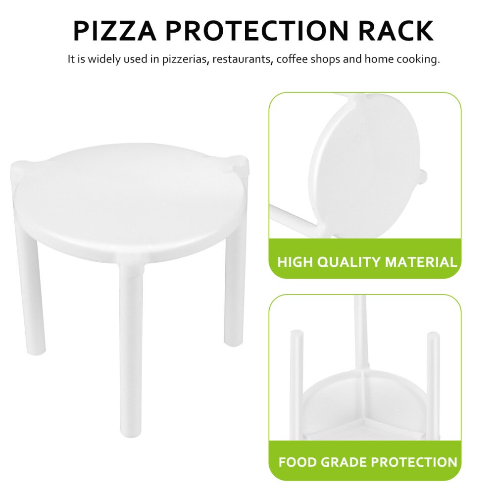 100Pcs Pizza Saver Stand Wit Statief Stack Voor Restaurant Container