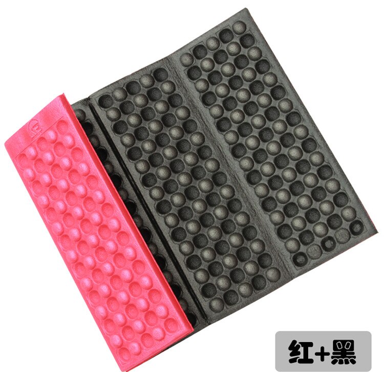 1Pc Foldable Folding Outdoor Camping Mat XPE Waterproof Seat Foam Pad Chair Picnic Moisture-proof Mattress Beach Mat Pad: Red(A)