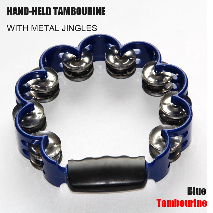 Alice Blue ATB001 Handheld Musical Instruments WITH METAL JINGLES Tambourine most comfortable and unique