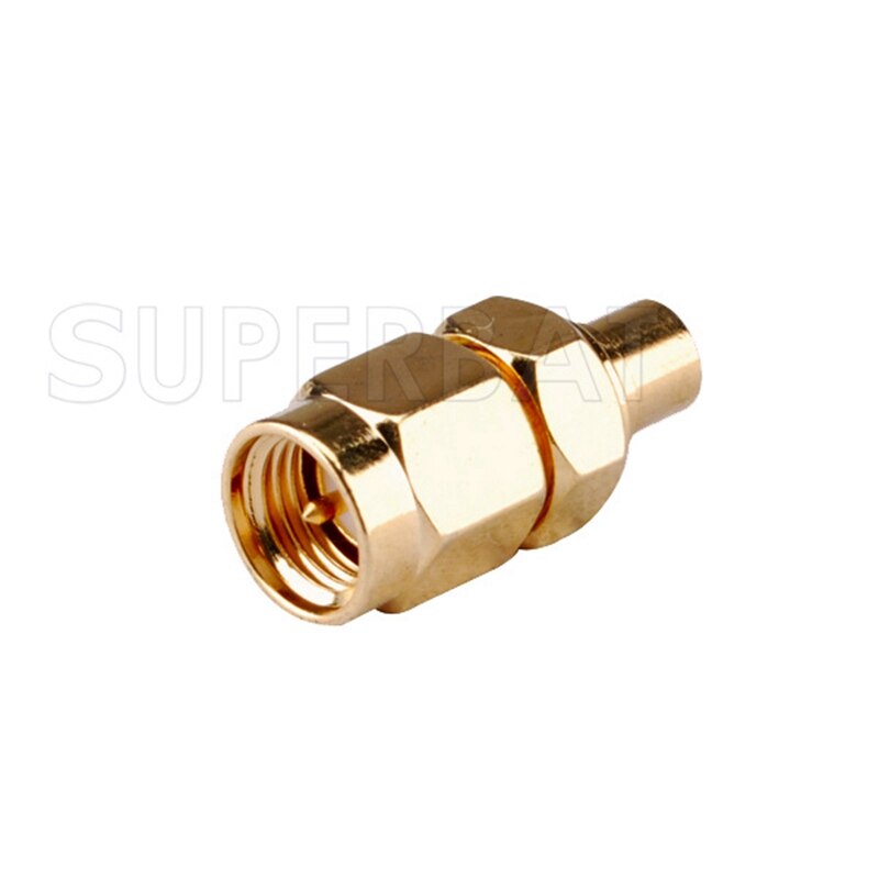 Superbat 5 stücke SMA-MCX Adapter Sma-stecker auf MCX Buchse Gerade RF Koaxial Stecker