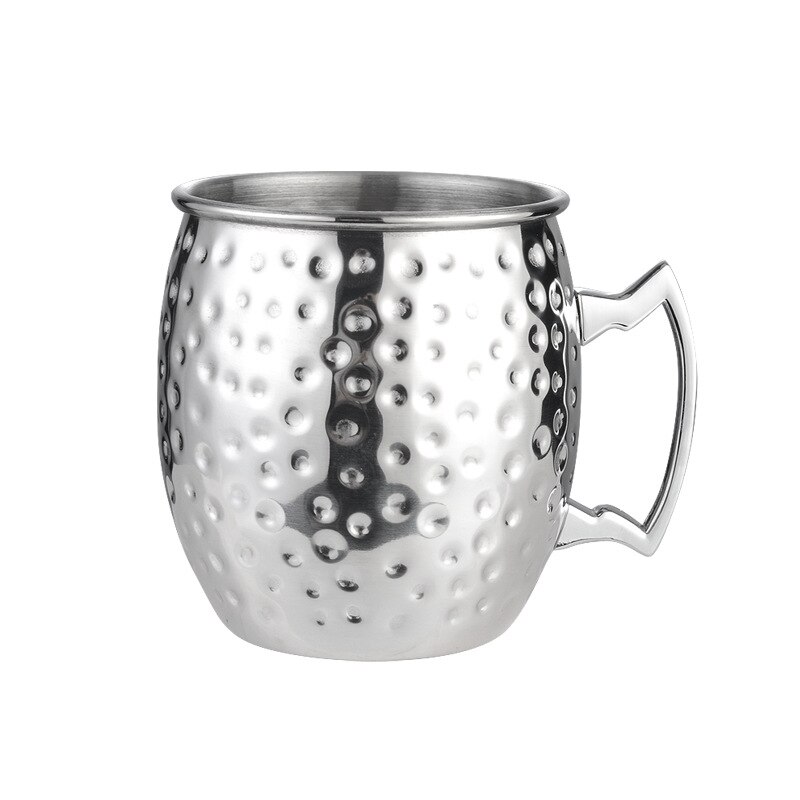 Gehämmert Kupfer Überzogene Moscow Mule Becher 550ml Bier Tasse Kaffee Tasse Becher Kupfer Überzogene Canecas Becher Reise Becher: C1