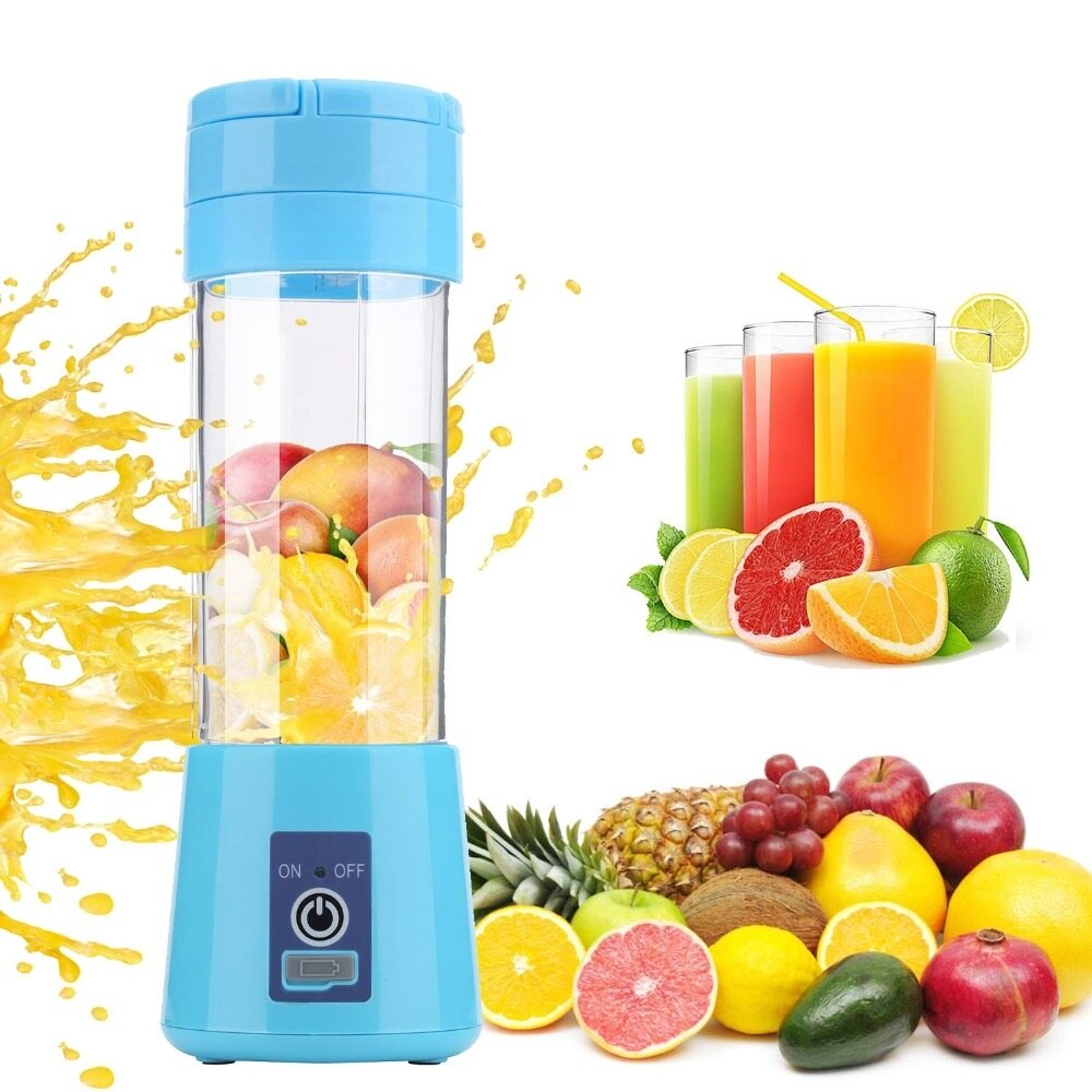 380 Ml Draagbare Juicer Elektrische Usb Oplaadbare Smoothie Blender Machine Mixer Mini Sap Cup Maker Snelle Blenders Keukenmachine