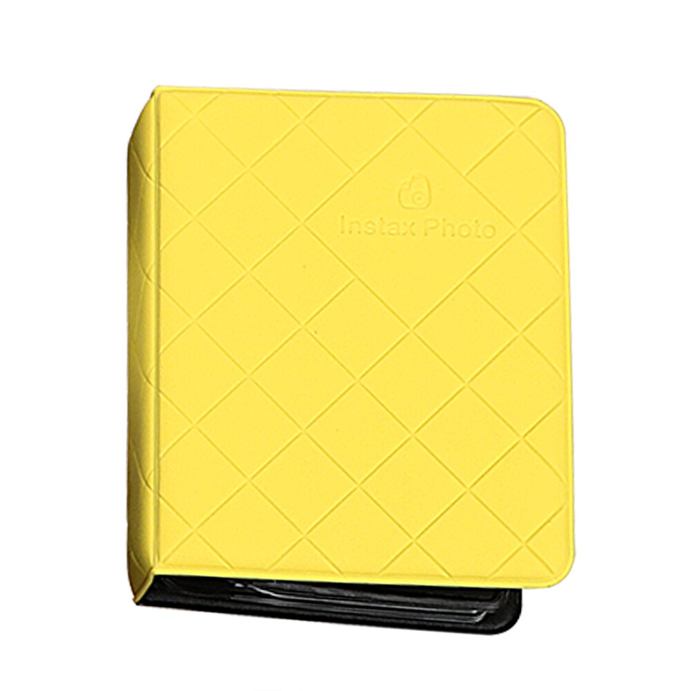 36 lommer polaroid fotoalbum til fujifilm fotoalbum bærbar mini instant billedlagring id-kort pakke: Gul