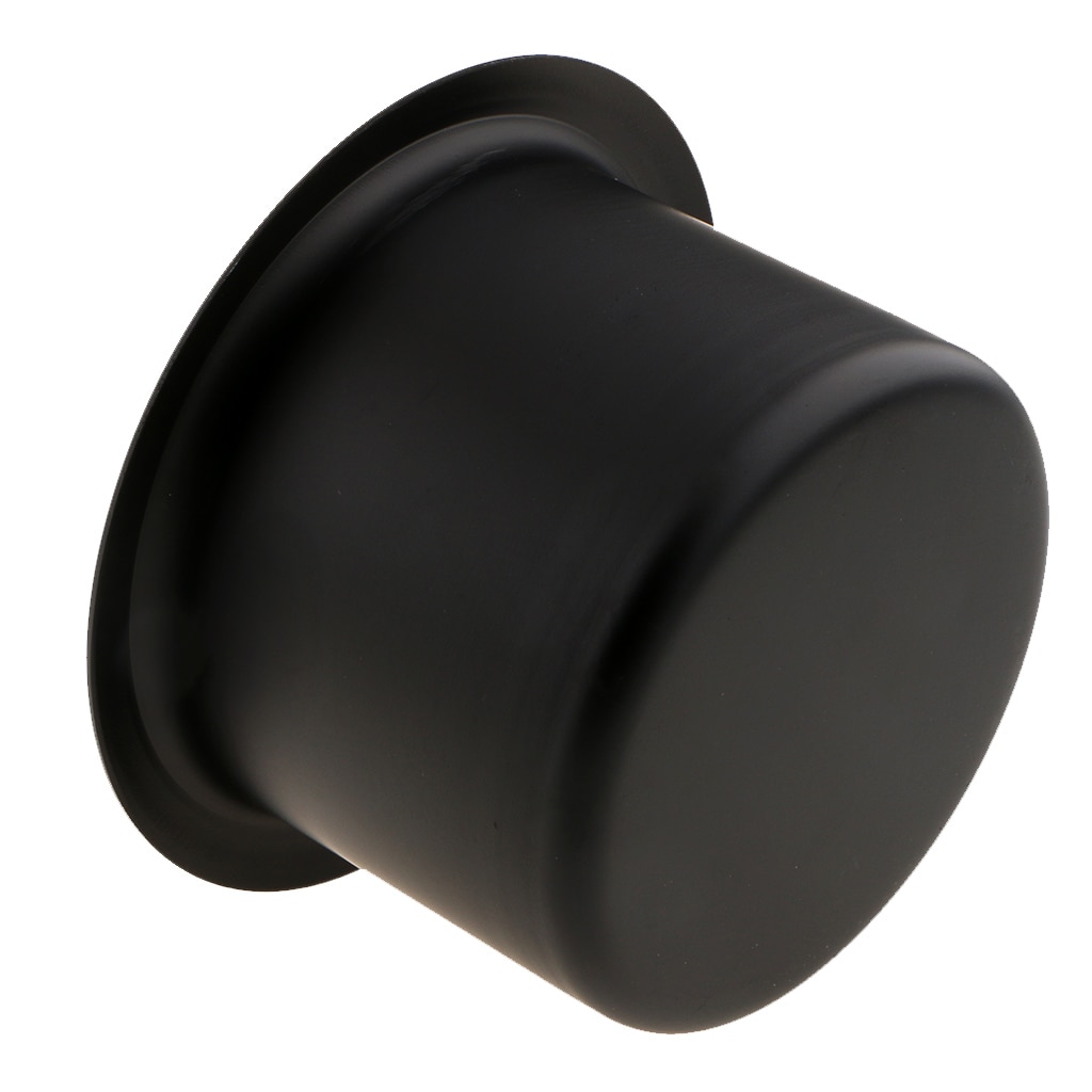 Portavasos de mesa de póquer de aleación de aluminio, insertos de soporte para coche, barco, camión marino, 84x55mm, negro, 1 unidad
