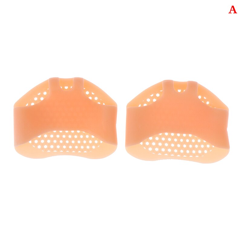 1 Paar Inlegzolen Voorvoet Pads Voor Vrouwen Hoge Hak Schoenen Voet Blister Care Tenen Insert Pad Siliconen Gel Binnenzool Pijn relief: A
