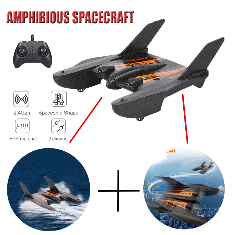 RC Toys 2.4Ghz RC Plane Glider Foam Model Aircraft Fixed Wing Remote Control Amphibious Radio Spacecraft Kids Toy RC Airplane