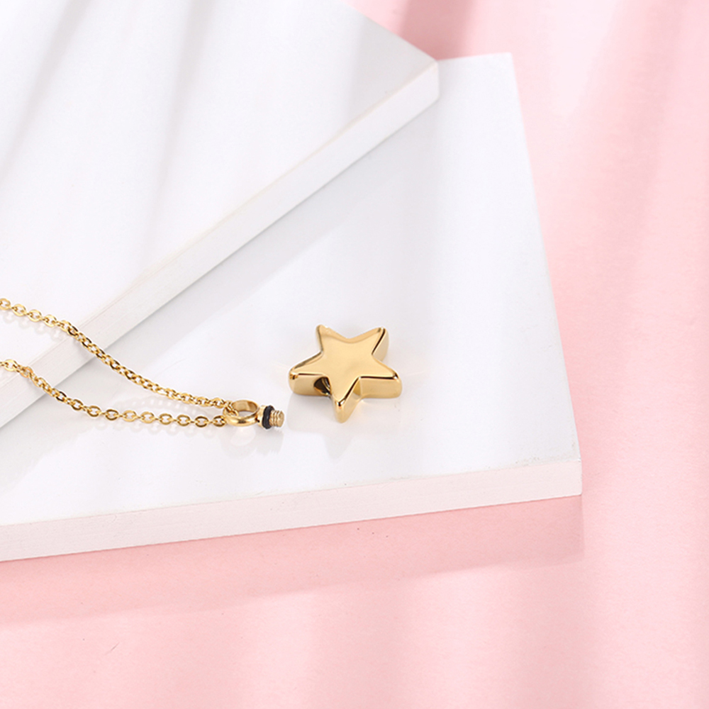 Rvs Crematie Sieraden Voor As Ster As Neckalce Gedenkteken Urn Hanger Voor Human Pet Aandenken Voor Vrouwen Mannen