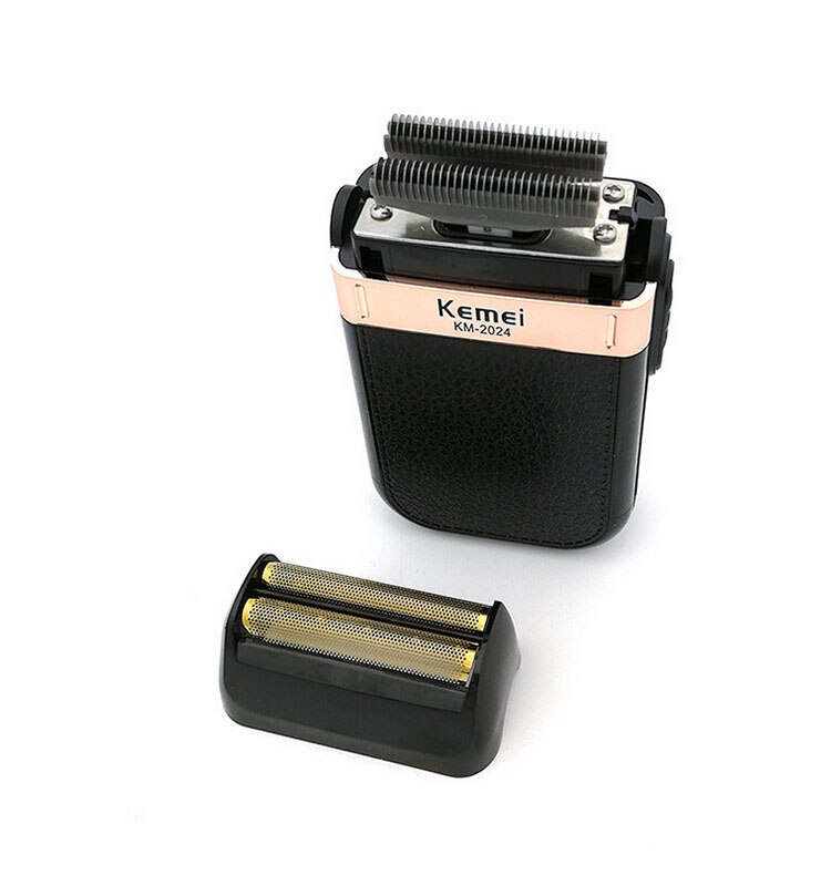 Kemei electric shaver leather razor case shaver for men Double knife net razor mens electric shavers for men razor men