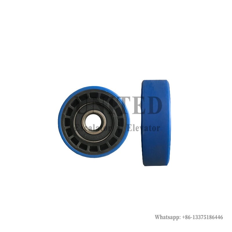10 pièces UNITED Escalator étape chaîne rouleau bleu squelette rouleau OD76mm W22mm roulement 6204